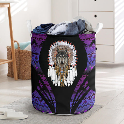 Powwow StoreLB0051 Pattern Native Laundry Basket