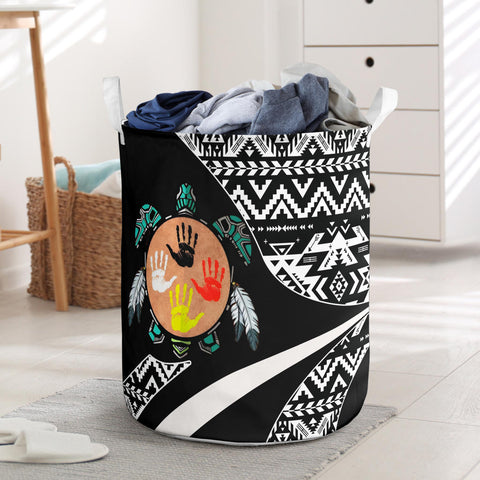 LB00343 Pattern Native American Laundry Basket