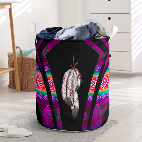 Powwow StoreLB0083 Pattern Native Laundry Basket