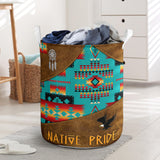 Powwow StoreNAT240618M001  Native Pride Eagle Pattern Laundry Basket