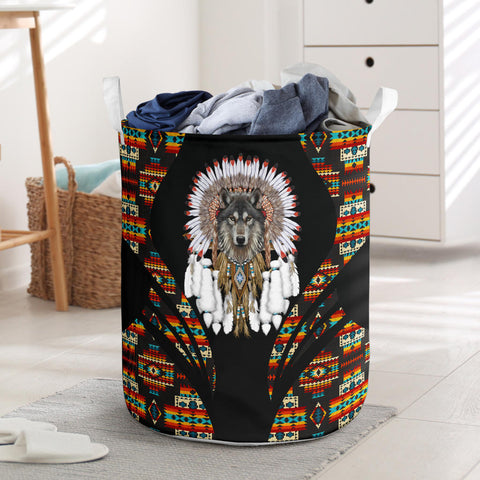 Powwow StoreLB0044 Pattern Native Laundry Basket