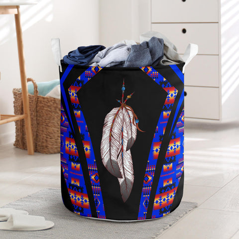 Powwow StoreLB0069 Pattern Native Laundry Basket