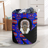 Powwow StoreLB00234 Pattern Native Laundry Basket