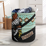 Powwow StoreLB00221 Pattern Native Laundry Basket