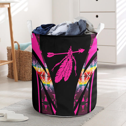 Powwow StoreLB00203 Pattern Native Laundry Basket