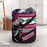 Powwow StoreLB00223 Pattern Native Laundry Basket