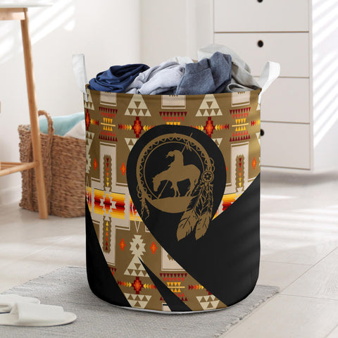 Powwow StoreLB00246 Pattern Native Laundry Basket