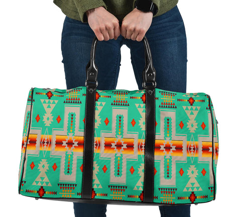 GB-NAT00062-05 Turquoise Tribe Design Travel Bag