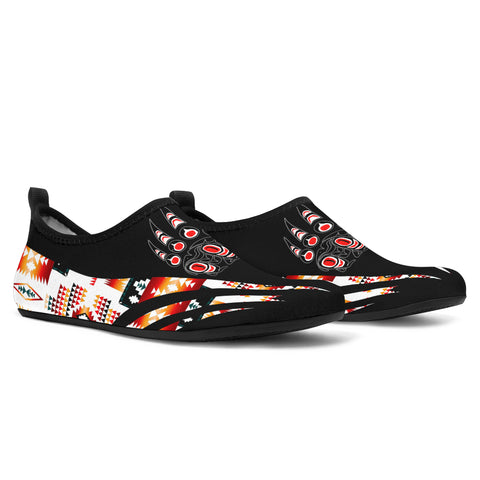 Powwow StoreAQS0034 Tribe Design Native American Aqua Shoes