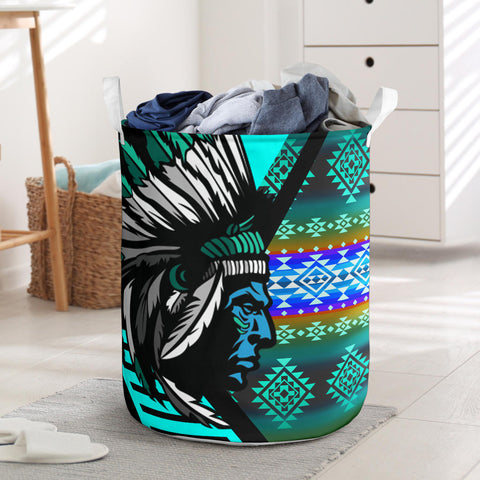 Powwow StoreLB00158 Pattern Native Laundry Basket