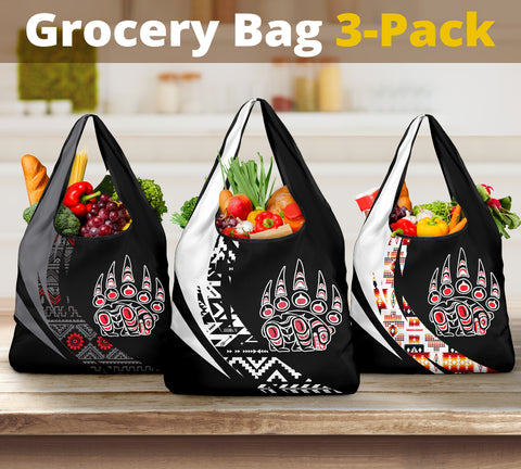 Pattern Native American Grocery Bag 3-Pack SET 75