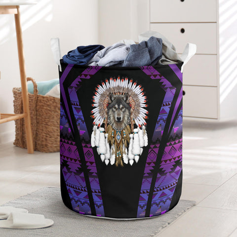 Powwow StoreLB00130 Pattern Native Laundry Basket