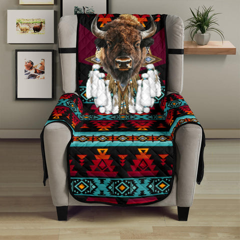 CSF-0074 Bison Native American 23" Chair Sofa Protector