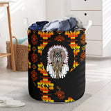 Powwow StoreLB00248 Pattern Native Laundry Basket