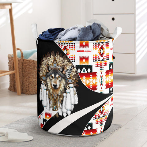 LB00348 Pattern Native American Laundry Basket