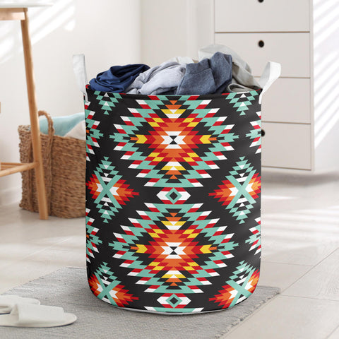 Powwow StoreLB00180 Pattern Native Laundry Basket