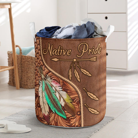 Powwow StoreNAT240618M002  Native Arrow Pattern Laundry Basket