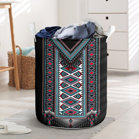 LB00338 Pattern Native American Laundry Basket