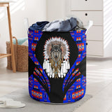 Powwow StoreLB0017 Pattern Native Laundry Basket