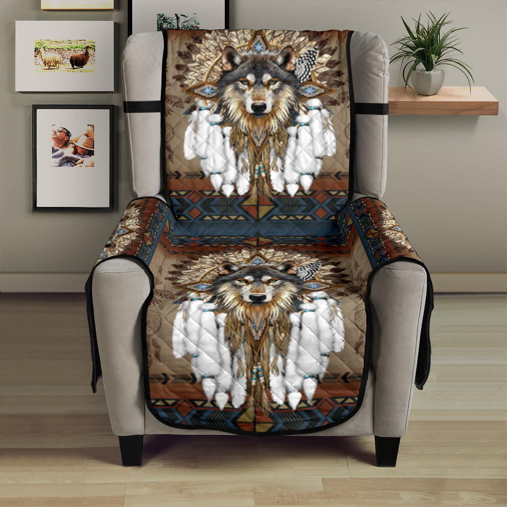 Native Chair Covers CSF-0060 Wolf Native American Native 23