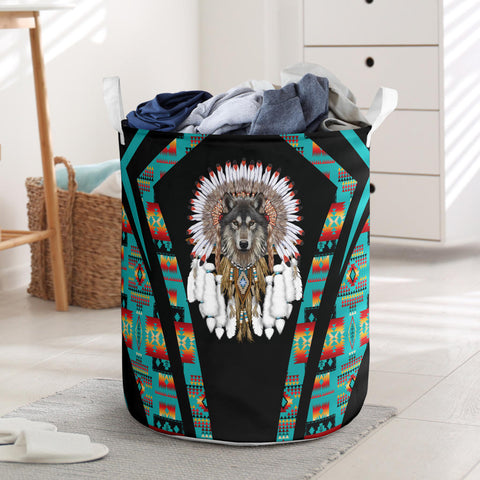 Powwow StoreLB0063 Pattern Native Laundry Basket