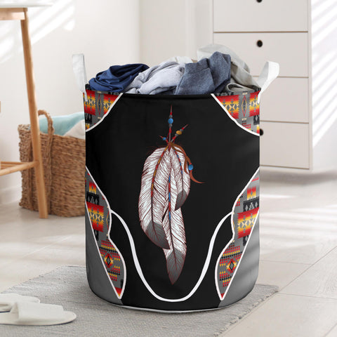 Powwow StoreLB0086 Pattern Native Laundry Basket