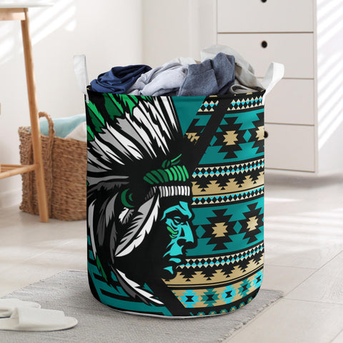 Powwow StoreLB00152 Pattern Native Laundry Basket