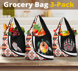 Pattern Native American Grocery Bag 3-Pack SET 68