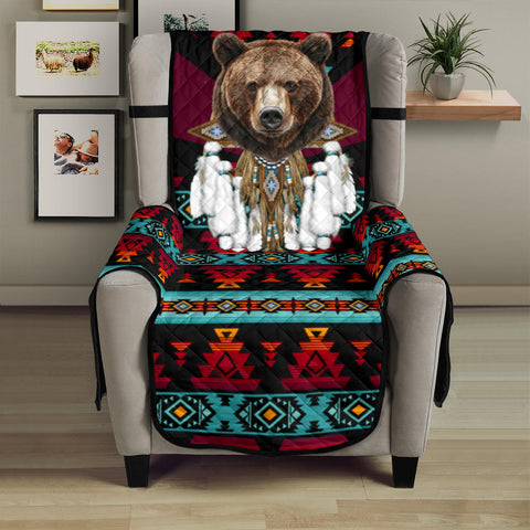 CSF-0073 Bear Native American 23" Chair Sofa Protector