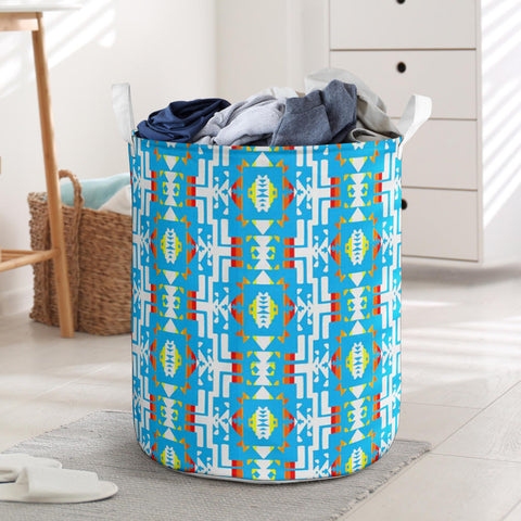 Powwow StoreLB00278 Pattern Native Laundry Basket