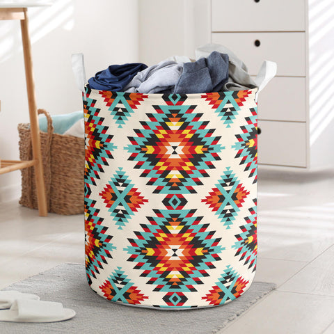 Powwow StoreLB00178 Pattern Native Laundry Basket