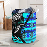 Powwow StoreLB00143 Pattern Native Laundry Basket