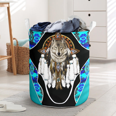 Powwow StoreLB00106 Pattern Native Laundry Basket