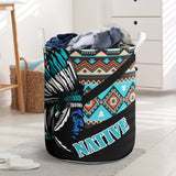 Powwow StoreLB00229 Pattern Native Laundry Basket