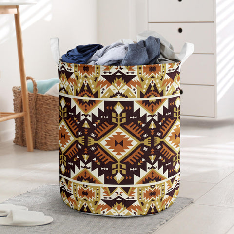 Powwow StoreLB00175 Pattern Native Laundry Basket