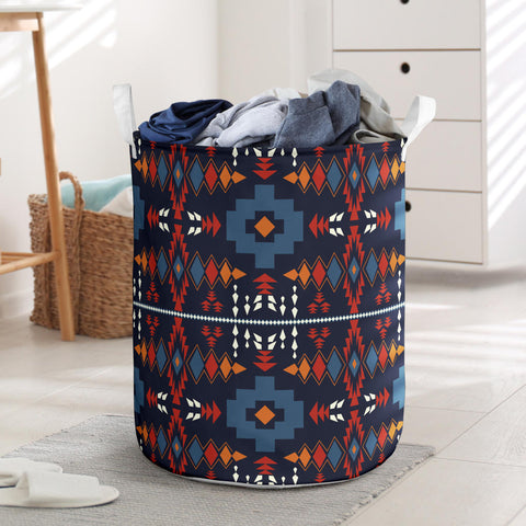 Powwow StoreLB0018502 Pattern Native Laundry Basket