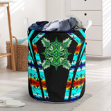 Powwow StoreLB00117 Pattern Native Laundry Basket