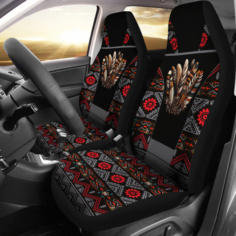 CSA-00234 Feather Pattern Native American Car Seat Cover