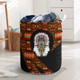 Powwow StoreLB00237 Pattern Native Laundry Basket