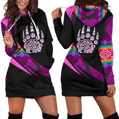 Powwow StoreWHD0012 Southwest Symbol Native American Hoodie Dress