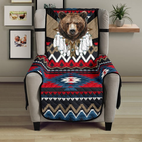 CSF-0062 Bear Native American 23" Chair Sofa Protector