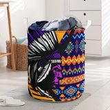 Powwow StoreLB00148 Pattern Native Laundry Basket