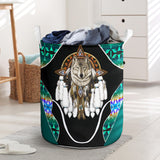 Powwow StoreLB00102 Pattern Native Laundry Basket