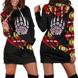 Powwow StoreWHD0006 Southwest Symbol Native American Hoodie Dress