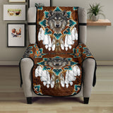 CSF-0059 Wolf  Native American Native 23" Chair Sofa Protector