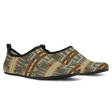 HWM0036 Tribe Design Native American Aqua Shoes