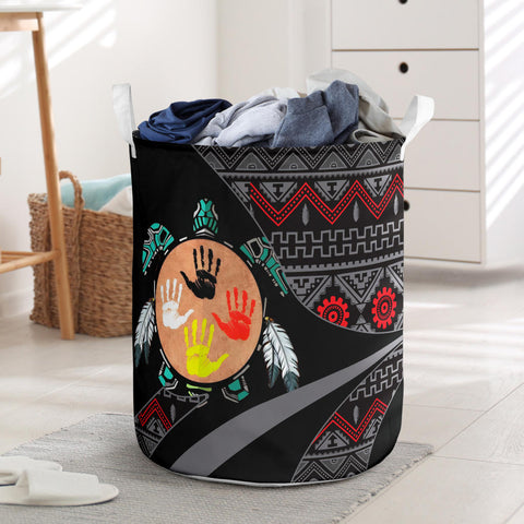 LB00355 Pattern Native American Laundry Basket