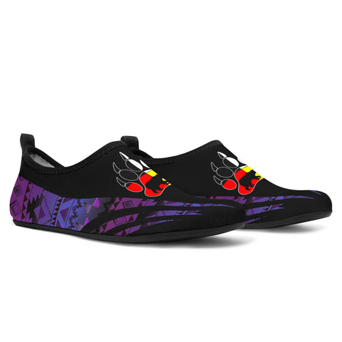 Powwow StoreAQS0041 Tribe Design Native American Aqua Shoes