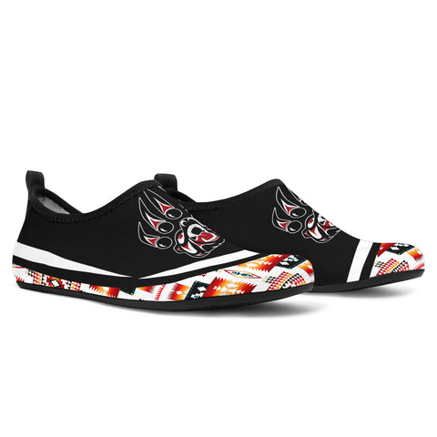 Powwow StoreAQS0024 Tribe Design Native American Aqua Shoes