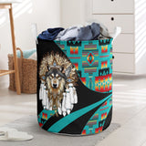 LB00351 Pattern Native American Laundry Basket